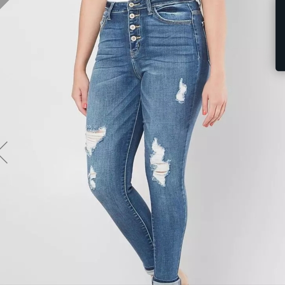 Kancan kurvy ultra high rise skinny stretch - Picture 1 of 5